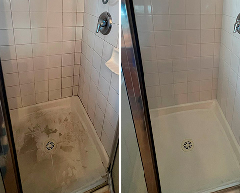 Shower Beautifully Restored by Our Tile and Grout Cleaners in Morrisville, PA