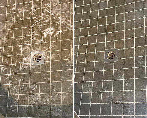 Shower Before and After Our Caulking Services in Bridgewater, PA