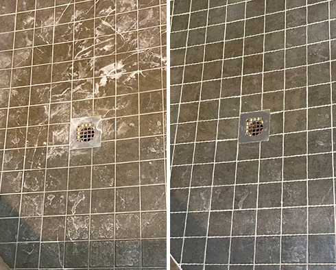 Shower Before and After Our Caulking Services in Bridgewater, PA