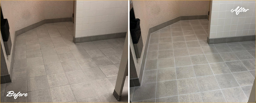 Image of a Tile Floor After a Grout Sealing Service in Blue Bell, PA