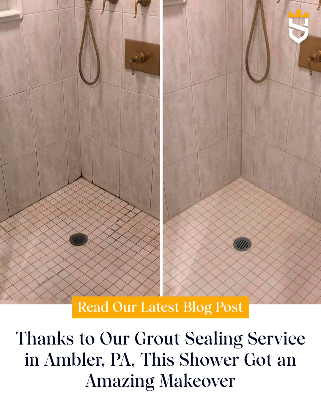 Thanks to Our Grout Sealing Service in Ambler, PA, This Shower Got an Amazing Makeover